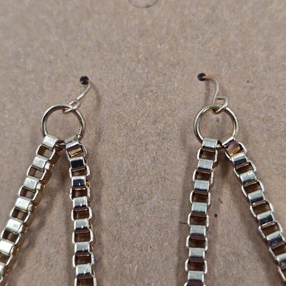 2 Set of Earrings Feather Shape Enameled Rhinestone & Avon Boho Weave Multicolor - Picture 4 of 12